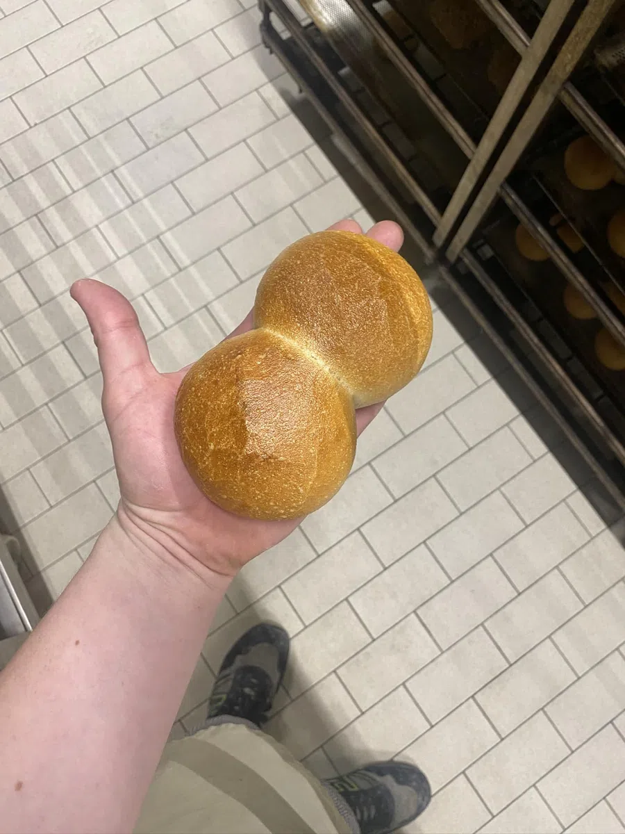 Bäckerei Spiegelhauer Demeter Bio Doppel Brötchen 20 Stück halbgebacken I Bio Aufbackbrötchen zum Aufbacken I abgepackte Bio Brötchen