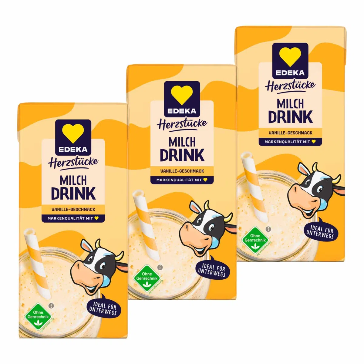 usy Bundle für Edeka Milchdrink Vanille (30x200ml Packung) VPE + usy Block