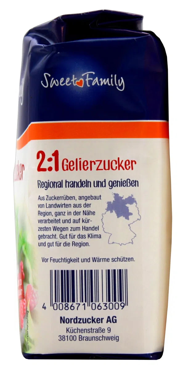 Nordzucker Sweet Family Gelierzucker 2:1, 14er Pack (14 x 500g)