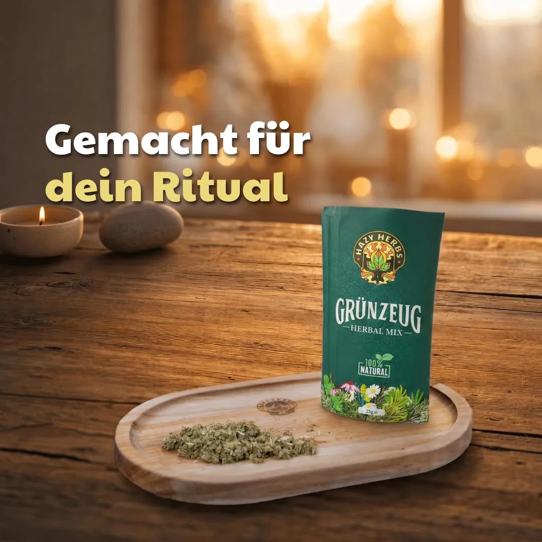 HAZY HERBS | Kräutertee-Mischung "Grünzeug" - 100% natürlicher Kräutermix - 25g feine Mischung