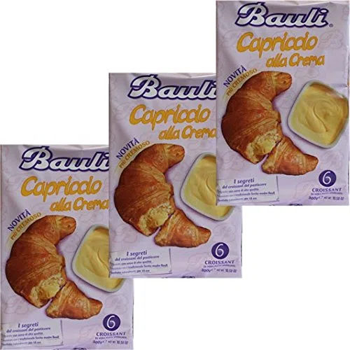 3x Bauli Capriccio alla Crema 'Croissants mit Vanillefüllung', 6 Stck.