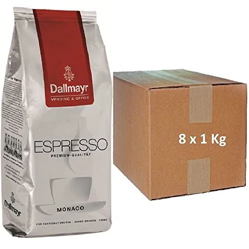 Dallmayr Monaco Espresso 8 x 1Kg ganze Bohnen