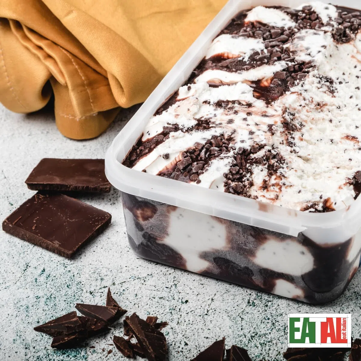EATAL Eispaste STRACCIATELLA- Eisaroma - Aromapaste | mit nur 4 Zutaten leckeres Eis zubereiten | 300 g