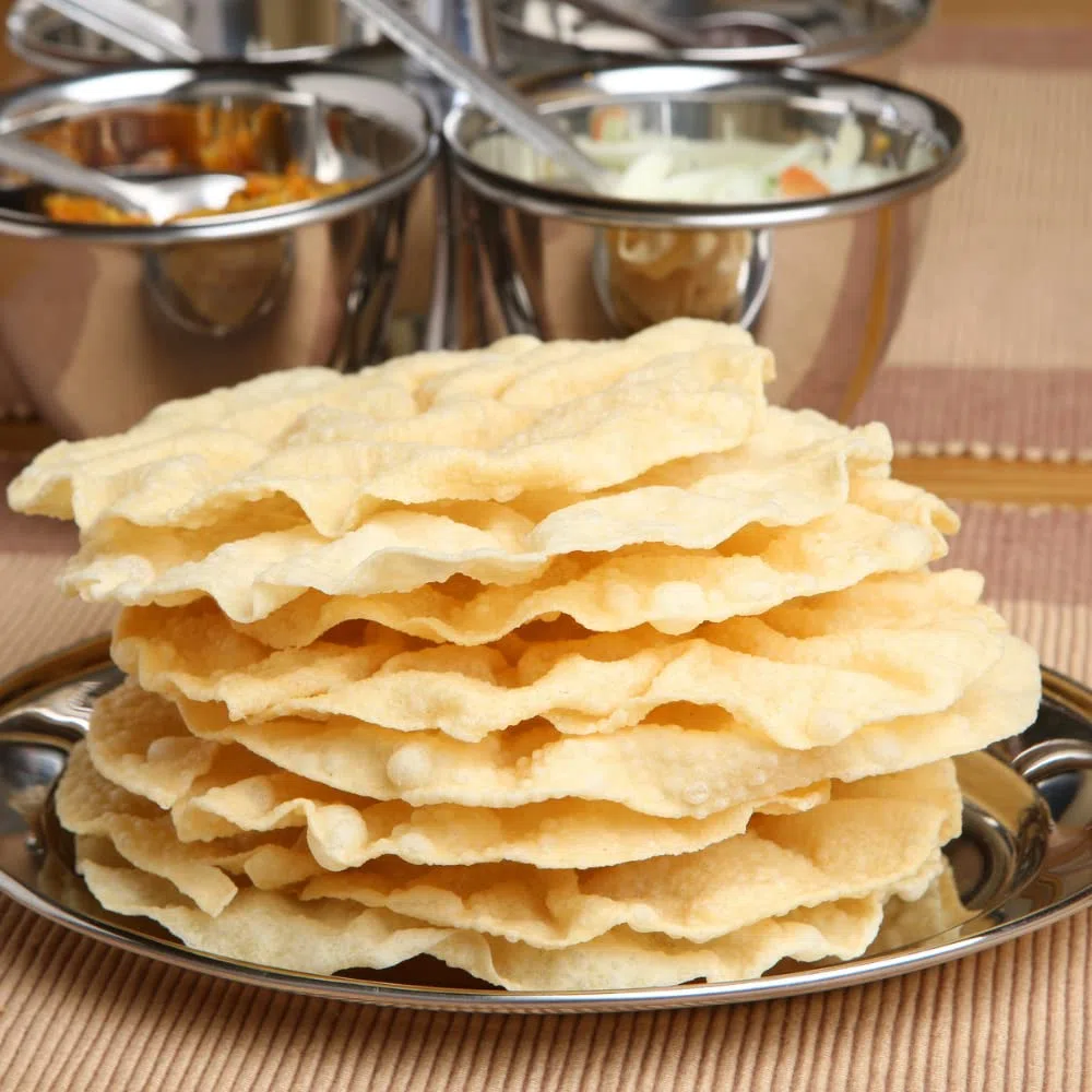 TRS - Madras Poppadoms - (1 X 200 GR) (Packung mit 4)