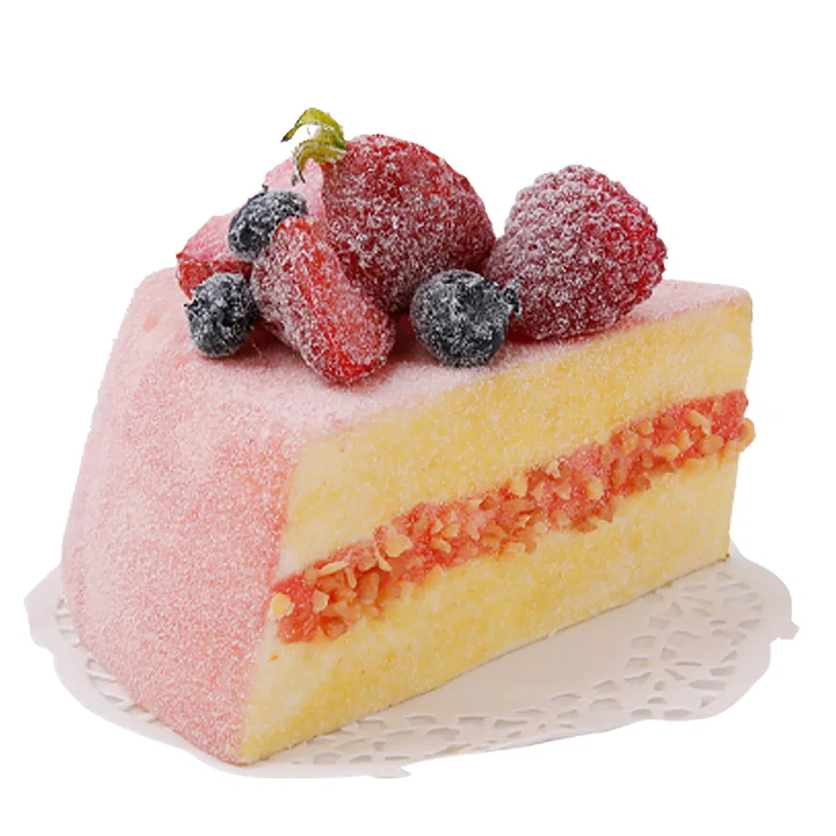 Künstlicher Kuchen aus Küchenemulsionsmaterial, leicht und langlebig, Lebensmittelrequisiten, Dekoration, Tischdekoration, Foto, Rosa