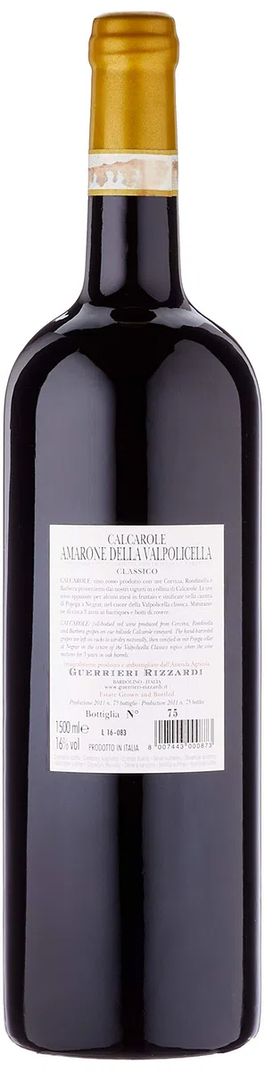 Guerrieri Rizzardi Azienda Agricola Calcarole Amarone della Valpolicella Magnum 1,5l NV trocken (1 x Flasche)