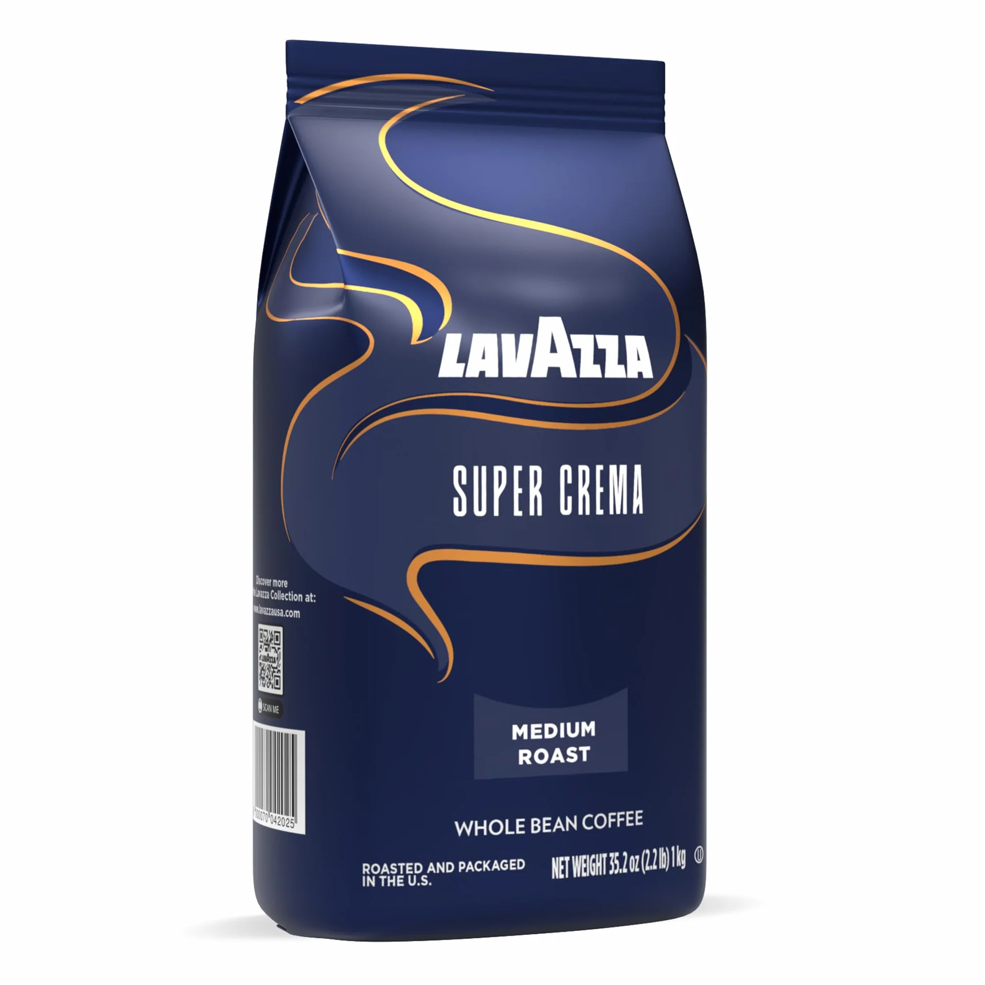 Lavazza Super Cream Espresso Bohnen - 2,2 lb. Beutel (6er Pack)