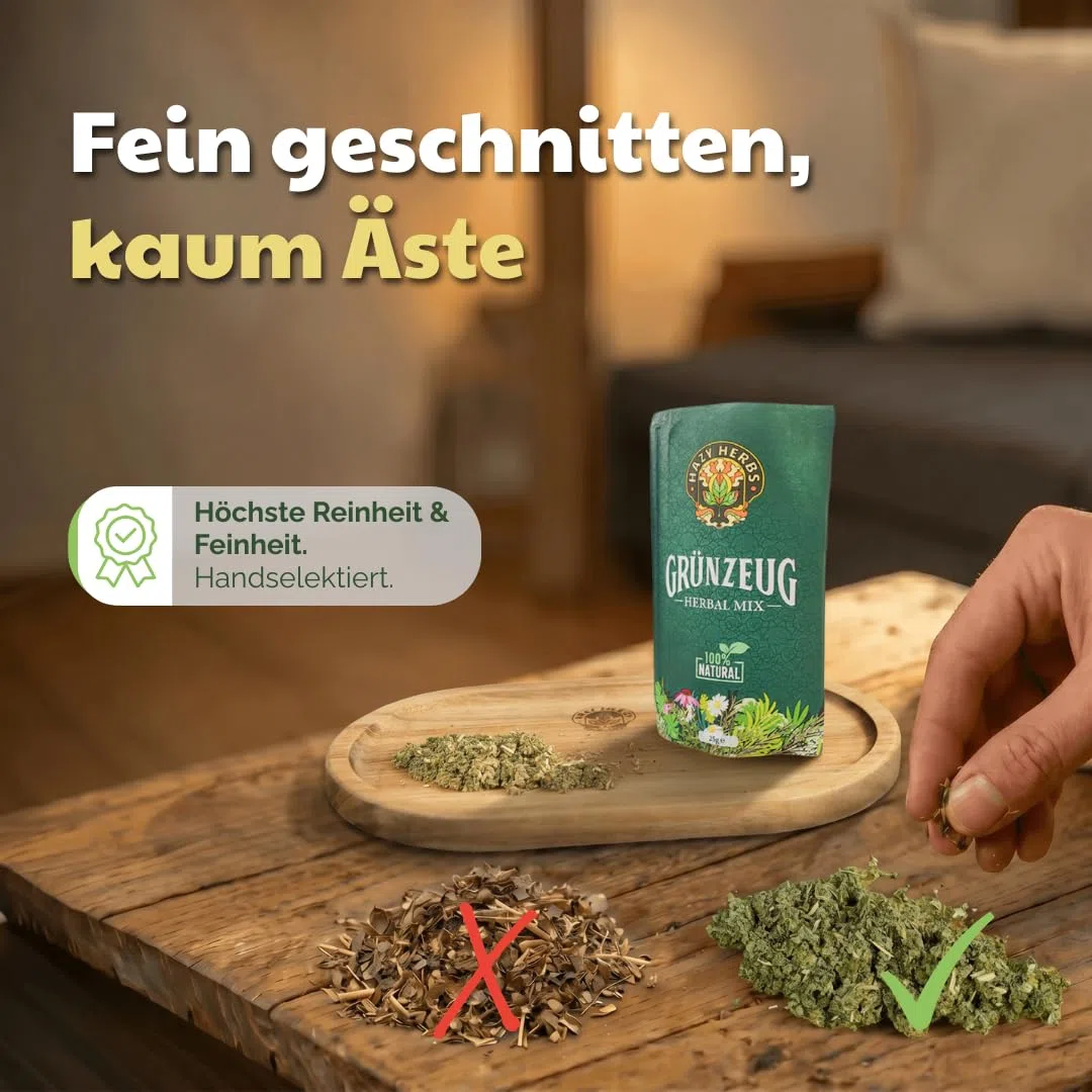 HAZY HERBS | Kräutertee-Mischung "Grünzeug" - 100% natürlicher Kräutermix - 25g feine Mischung