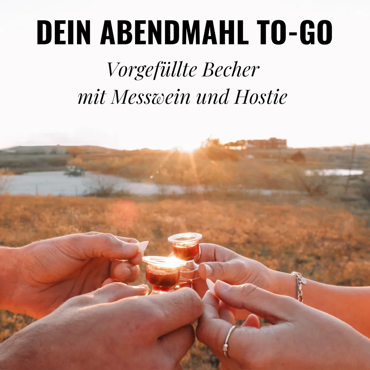 The Miracle Meal Vorgefüllte Abendmahlsbecher & Oblaten-Set – 1000 Stück