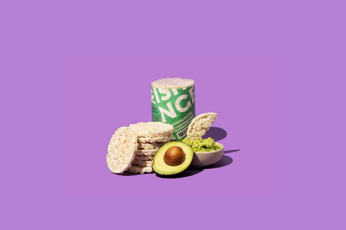 REISHUNGER BIO Reiswaffeln Natur aus Bio-Vollkorn Reis 12x100g - Veganer, Glutenfreier & Fettarmer Snack ohne Zusatz von Salz & Zucker