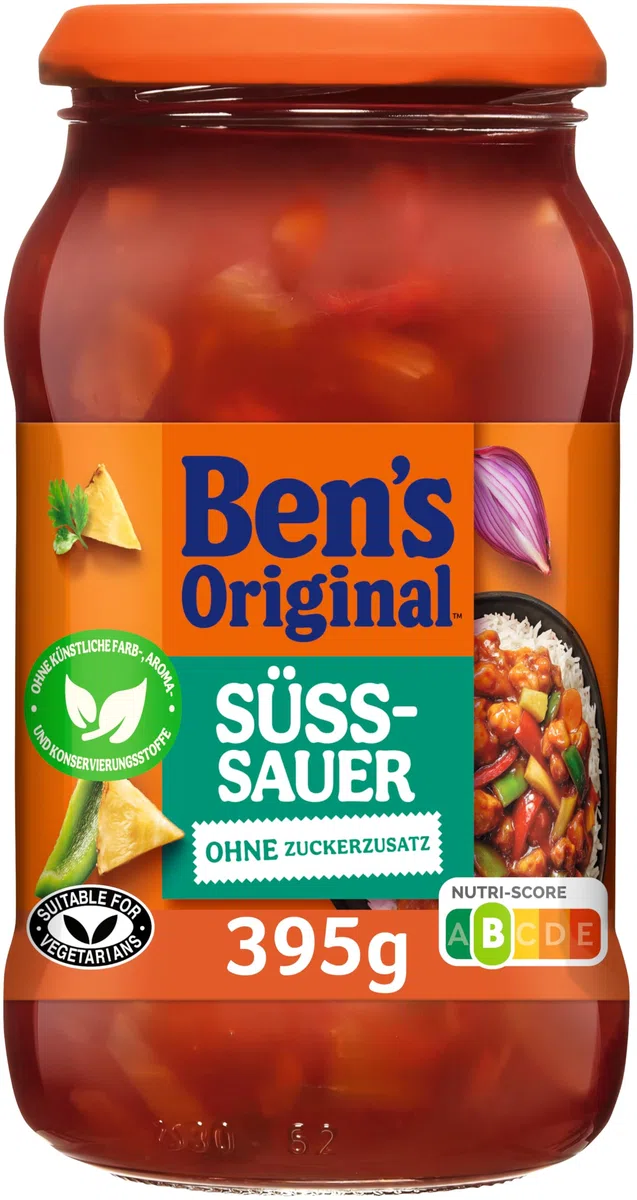 BEN’S ORIGINAL® Saucen Süß-Sauer Ohne Zuckerzusatz 6 x 395g