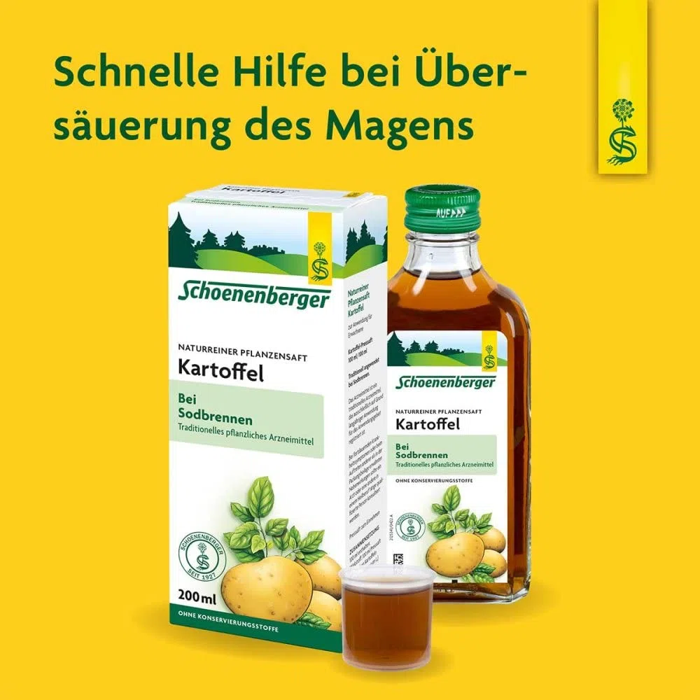 Schoenenberger Naturreiner Heilpflanzensaft Kartoffel 3X200 ml