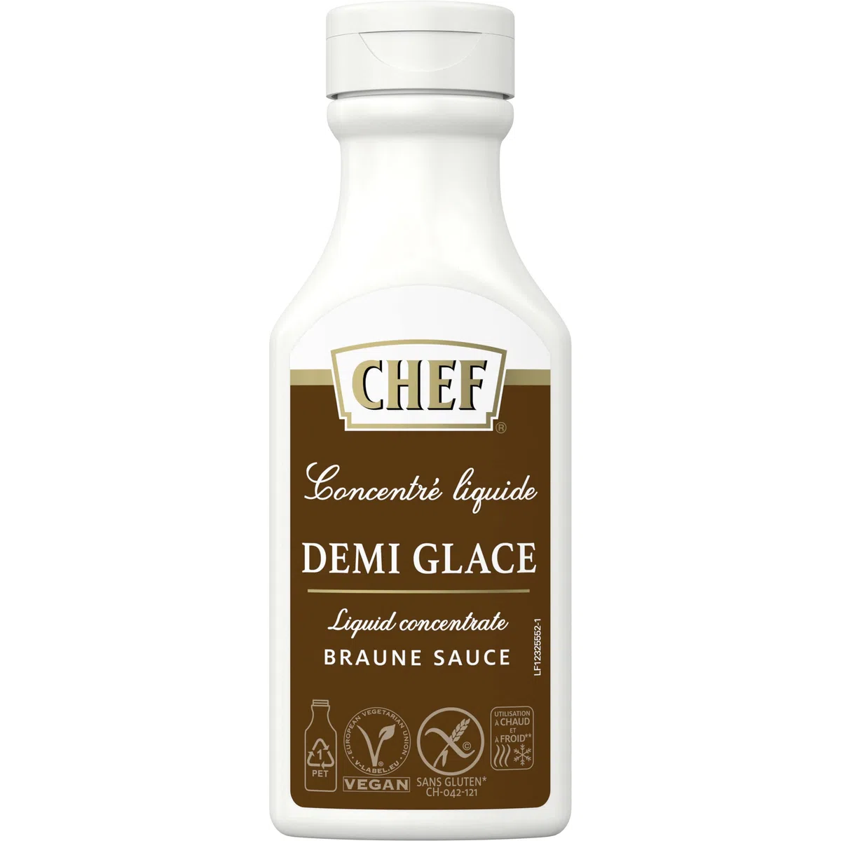 CHEF Flüssiges Konzentrat Demi Glace, Geschmacksboost für Herzhafte Gerichte, 100% Natürlicher Geschmack, 1er Pack (1 x 200ml)