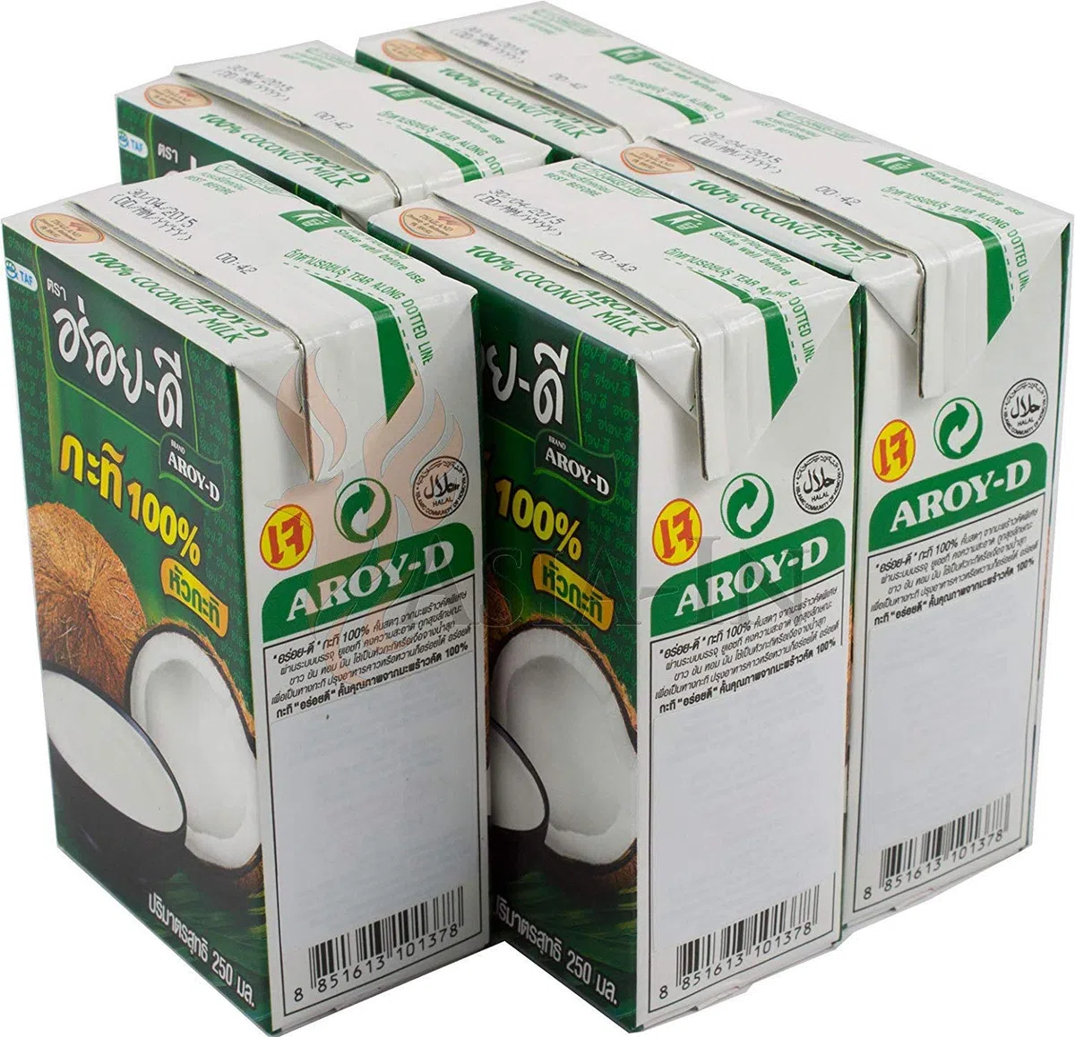 Aroy-D - Kokosmilch mit E435 - 5er Pack (5 x 250ml)